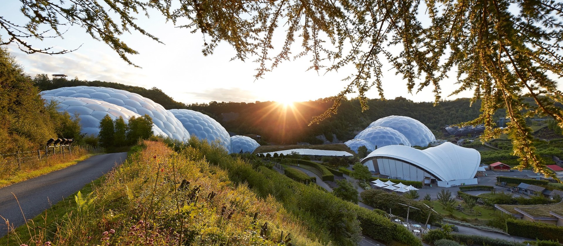 The Eden Project biomes in Cornwall